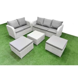7 Seater pe Rattan Wicker Garden Furniture Patio Conservatory Sofa Set with Square Coffee Table 3 Seater Sofa Love Sofa 2 Big Footstool - Fimous 7 Seater pe Rattan Wicker Garden Furniture Patio Conservatory Sofa Set with Square Coffee Table 3 Seater Sofa Love Sofa 2 Big Footstool - Fimous