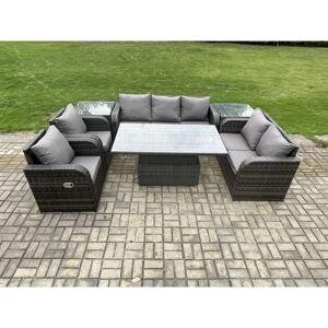 Fimous Garden Furniture Set - Adjustable Rattan Outdoor - 7 Seats Fimous Garden Furniture Set - Adjustable Rattan Outdoor - 7 Seats