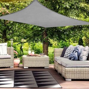 YMYNY FLITI Rectangular Waterproof Sun Shade Sail, Water Resistant PES Shade Cloth, Durable 98% UV Ray Protection for Outdoor Patio, Gray 2x3 YMYNY FLITI Rectangular Waterproof Sun Shade Sail, Water Resistant PES Shade Cloth, Durable 98% UV Ray Protection for Outdoor Patio, Gray 2x3