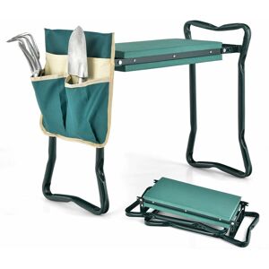 Costway - Folding Garden Kneeler Seat Soft eva Pad Bench w/ Large Tool Pouches Costway - Folding Garden Kneeler Seat Soft eva Pad Bench w/ Large Tool Pouches