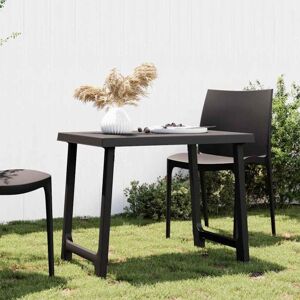 Jinlefu - Camping Table Anthracite 79x56x64 cm pp Wooden Look vidaXL Jinlefu - Camping Table Anthracite 79x56x64 cm pp Wooden Look vidaXL