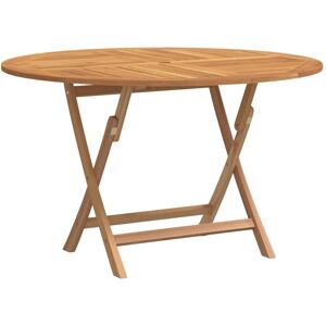 Folding Garden Table Ø 110x75 cm Solid Wood Teak vidaXL Folding Garden Table Ø 110x75 cm Solid Wood Teak vidaXL