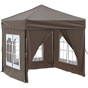 Vidaxl - Folding Party Tent with Sidewalls Taupe 2x2 m Vidaxl - Folding Party Tent with Sidewalls Taupe 2x2 m