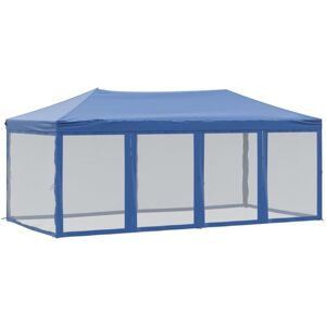 vidaXL Blue Folding Party Tent with Sidewalls - Party Tent vidaXL Blue Folding Party Tent with Sidewalls - Party Tent