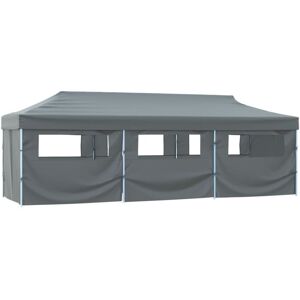 Vidaxl - Folding Pop-up Party Tent with 8 Sidewalls 870x291x315 cm Anthracite Vidaxl - Folding Pop-up Party Tent with 8 Sidewalls 870x291x315 cm Anthracite
