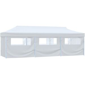 Vidaxl - Folding Pop-up Party Tent with 8 Sidewalls 3x9 m White Vidaxl - Folding Pop-up Party Tent with 8 Sidewalls 3x9 m White
