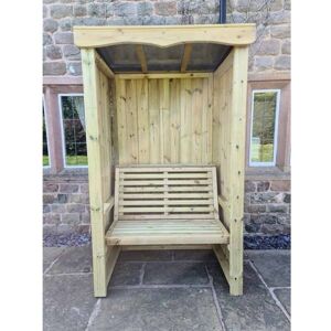 Four Seasons 2 Seater Arbour - Timber - L85 x W120 x H205 cm - Minimal Assembly Required - Set of Waterproof Cushions Included Four Seasons 2 Seater Arbour - Timber - L85 x W120 x H205 cm - Minimal Assembly Required - Set of Waterproof Cushions Included