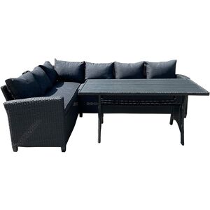 Furniture One - Garden Furniture Set Corner Lounge Outdoor Sofa Chair Patio DIning Table - Brown - Brown Furniture One - Garden Furniture Set Corner Lounge Outdoor Sofa Chair Patio DIning Table - Brown - Brown