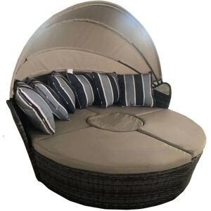 Outdoor Round Daybed - 180CM - Grey - Furniture One Outdoor Round Daybed - 180CM - Grey - Furniture One