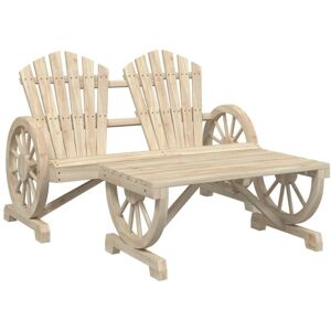 Vidaxl - 2 Piece Garden Lounge Set Solid Wood Fir Vidaxl - 2 Piece Garden Lounge Set Solid Wood Fir