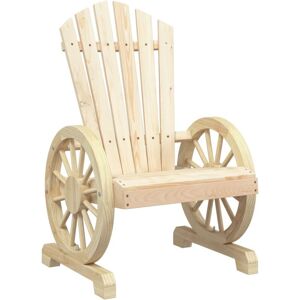 Garden Adirondack Chair Solid Wood Fir vidaXL Garden Adirondack Chair Solid Wood Fir vidaXL