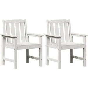 Vidaxl - Garden Dining Chair 2 pcs White 65.5 x 59 x 88cm Plastic Vidaxl - Garden Dining Chair 2 pcs White 65.5 x 59 x 88cm Plastic