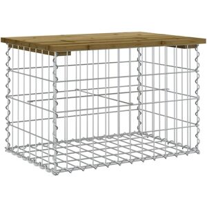 Vidaxl - Garden Bench Gabion Design 63x44x42 cm Impregnated Wood Pine Vidaxl - Garden Bench Gabion Design 63x44x42 cm Impregnated Wood Pine