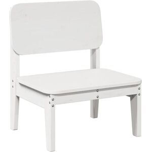 Vidaxl - Garden Chair White 60x52.5x72 cm Solid Wood Pine Vidaxl - Garden Chair White 60x52.5x72 cm Solid Wood Pine