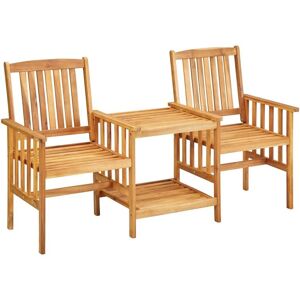 Vidaxl - Garden Chairs with Tea Table 159x61x92 cm Solid Acacia Wood Vidaxl - Garden Chairs with Tea Table 159x61x92 cm Solid Acacia Wood