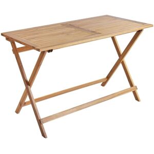 BELIANI Garden Dining Table PROSSEDI 120 cm 60 cm Acacia Wood Brown BELIANI Garden Dining Table PROSSEDI 120 cm 60 cm Acacia Wood Brown