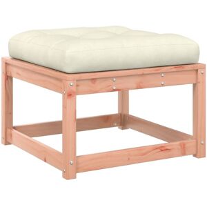 vidaXL Garden Footstool with Cushions - Solid Wood Douglas - Outdoor Ottoman vidaXL Garden Footstool with Cushions - Solid Wood Douglas - Outdoor Ottoman