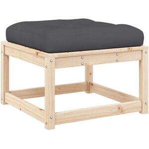 Vidaxl - Garden Footstool with Cushions Solid Wood Pine Vidaxl - Garden Footstool with Cushions Solid Wood Pine