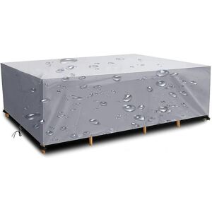 GOTRAYS Garden Furniture Cover 420D Oxford Fabric Protective Cover for Furniture Waterproof Garden Table Cover Protective Tarpaulin with Rope and Buckle Lock GOTRAYS Garden Furniture Cover 420D Oxford Fabric Protective Cover for Furniture Waterproof Garden Table Cover Protective Tarpaulin with Rope and Buckle Lock