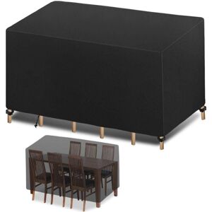 TINOR Garden Furniture Cover, 420D Oxford with Drawstring, Waterproof, Windproof, uv Resistant, for Garden Furniture, Sofa, Patio Furniture (180 x 120 x TINOR Garden Furniture Cover, 420D Oxford with Drawstring, Waterproof, Windproof, uv Resistant, for Garden Furniture, Sofa, Patio Furniture (180 x 120 x