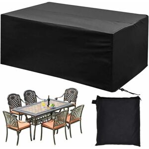 HOOPZI Garden Furniture Cover, Garden Table Cover 210D Polyester Waterproof Anti-UV Tarpaulin Garden Furniture Protective Cover for Garden Tables, Chairs, HOOPZI Garden Furniture Cover, Garden Table Cover 210D Polyester Waterproof Anti-UV Tarpaulin Garden Furniture Protective Cover for Garden Tables, Chairs,