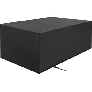 TONCHEAN Garden Furniture Cover, Rectangular Garden Table Cover, Waterproof Anti-UV Furniture Protection Cover, 210D Oxford Fabric Outdoor Tarpaulin TONCHEAN Garden Furniture Cover, Rectangular Garden Table Cover, Waterproof Anti-UV Furniture Protection Cover, 210D Oxford Fabric Outdoor Tarpaulin
