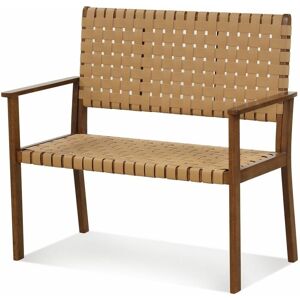 Costway - Garden Loveseat Bench Patio Chair Elegent 2-Seater Conversation Chair pu Seat Costway - Garden Loveseat Bench Patio Chair Elegent 2-Seater Conversation Chair pu Seat