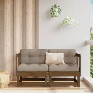 Garden Corner Sofas 2 pcs Honey Brown Solid Wood Pine Vidaxl Garden Corner Sofas 2 pcs Honey Brown Solid Wood Pine Vidaxl