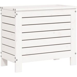 Garden Footstool White 62x31.5x52 cm Solid Wood Pine vidaXL Garden Footstool White 62x31.5x52 cm Solid Wood Pine vidaXL
