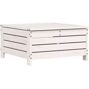 Garden Footstool White 62x63.5x32 cm Solid Wood Pine Vidaxl Garden Footstool White 62x63.5x32 cm Solid Wood Pine Vidaxl