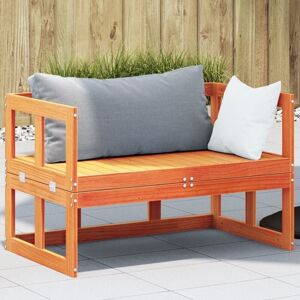 Garden Sofa Bench Extendable Wax Brown Solid Wood Pine Vidaxl Garden Sofa Bench Extendable Wax Brown Solid Wood Pine Vidaxl