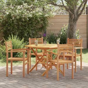 Vidaxl - Garden Stacking Chairs 4 pcs Brown 55.5 x 55.5 x 90 cm Vidaxl - Garden Stacking Chairs 4 pcs Brown 55.5 x 55.5 x 90 cm
