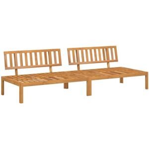 Garden Pallet Middle Sofas 2 pcs Solid Wood Acacia Vidaxl Garden Pallet Middle Sofas 2 pcs Solid Wood Acacia Vidaxl