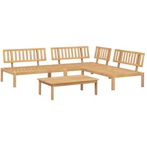 Vidaxl - 4 Piece Garden Pallet Sofa Set Solid Wood Acacia Vidaxl - 4 Piece Garden Pallet Sofa Set Solid Wood Acacia