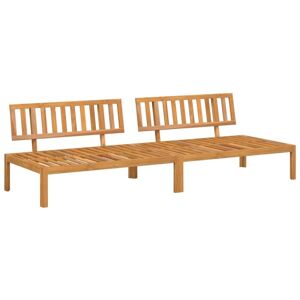 Garden Pallet Middle Sofas 2 pcs Solid Wood Acacia Vidaxl Garden Pallet Middle Sofas 2 pcs Solid Wood Acacia Vidaxl