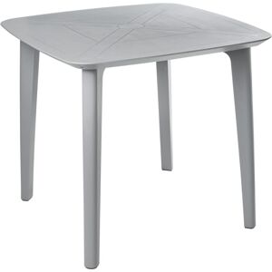 Beliani - Garden Table Synthetic Material 4 Seater Weather Resistant Outdoor Patio Light Grey Sorico Beliani - Garden Table Synthetic Material 4 Seater Weather Resistant Outdoor Patio Light Grey Sorico