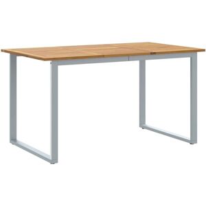 Garden Dining Table Grey 140 x 80 x 75 cm Vidaxl Garden Dining Table Grey 140 x 80 x 75 cm Vidaxl