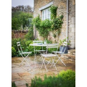 Garden Trading - Rive Droite Outdoor Patio 4 Seater Bistro Table Chairs Clay Steel Garden Trading - Rive Droite Outdoor Patio 4 Seater Bistro Table Chairs Clay Steel