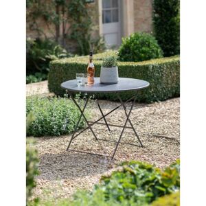 Garden Trading - Rive Droite Patio Bistro Table Carbon Grey Outdoor Indoor Garden Trading - Rive Droite Patio Bistro Table Carbon Grey Outdoor Indoor