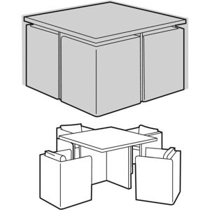 GARLAND 4 Seater Large Cube Set Cover - Premium - W1638 GARLAND 4 Seater Large Cube Set Cover - Premium - W1638