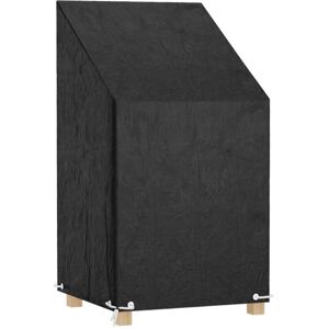 vidaXL Garden Chair Cover - 65x65x80/120 cm - Black vidaXL Garden Chair Cover - 65x65x80/120 cm - Black