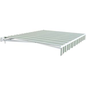 Green Bay - Greenbay Garden Patio Manual Retractable Awning Canopy Sun Shade Shelter Angle Adjustable 2.5x2M Multi-Stripe Green Bay - Greenbay Garden Patio Manual Retractable Awning Canopy Sun Shade Shelter Angle Adjustable 2.5x2M Multi-Stripe