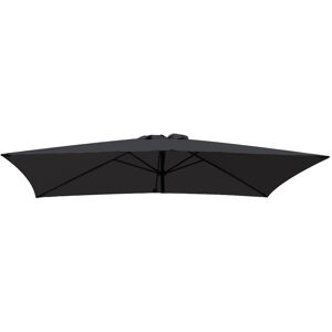 Replacement Fabric Garden Parasol Canopy Cover for 3X2m 6 Arm Parasol - Black - Greenbay Replacement Fabric Garden Parasol Canopy Cover for 3X2m 6 Arm Parasol - Black - Greenbay