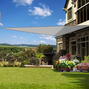 Green Bay - Greenbay Sun Shade Sail Garden Patio Party Sunscreen Awning Canopy 98% uv Block Triangle Grey 5x5x5m Green Bay - Greenbay Sun Shade Sail Garden Patio Party Sunscreen Awning Canopy 98% uv Block Triangle Grey 5x5x5m
