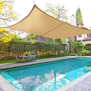 Green Bay - Greenbay Sun Shade Sail Garden Patio Yard Party Sunscreen Awning Canopy 98% uv Block Rectangle Sand 3x2m Green Bay - Greenbay Sun Shade Sail Garden Patio Yard Party Sunscreen Awning Canopy 98% uv Block Rectangle Sand 3x2m