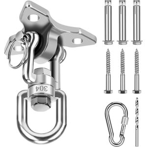 TONCHEAN Hammock Stand & MountHammock Stand & Mount Hanging 360° Swivel Hook, Stainless Steel Outdoor Bracket Up to 500kg for Ceiling Mount Hanging Chair TONCHEAN Hammock Stand & MountHammock Stand & Mount Hanging 360° Swivel Hook, Stainless Steel Outdoor Bracket Up to 500kg for Ceiling Mount Hanging Chair