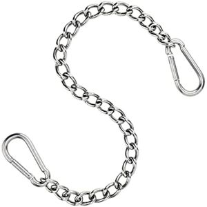 MEMKEY Hanging chair chain made of stainless steel 304-66 cm - with two carabiners - up to 250 kg - for sandbag - hanging chair extension and hammock MEMKEY Hanging chair chain made of stainless steel 304-66 cm - with two carabiners - up to 250 kg - for sandbag - hanging chair extension and hammock