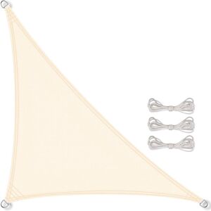 Linghhang - Shade sail 3x3x3 meters Beige Triangular in pes Awning for Garden terrace Anti-UV Resistant solar canvas Linghhang - Shade sail 3x3x3 meters Beige Triangular in pes Awning for Garden terrace Anti-UV Resistant solar canvas