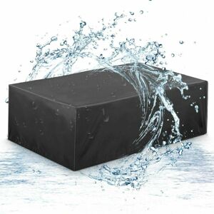 ERHOPE Furniture Covers 315x160x74cm, Waterproof Garden Furniture Cover, Furniture Protective Cover Garden Cover for Table, Sofa, Recliner, Chairs, Black ERHOPE Furniture Covers 315x160x74cm, Waterproof Garden Furniture Cover, Furniture Protective Cover Garden Cover for Table, Sofa, Recliner, Chairs, Black