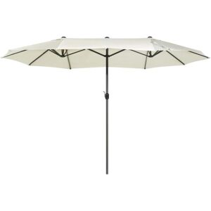 Beliani Garden Sun Parasol - Weather Resistant Double Canopy 270x460 cm Beliani Garden Sun Parasol - Weather Resistant Double Canopy 270x460 cm
